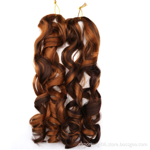 French Curls Loose Deep Wave Crochet Braids Hair Extensions Braiding Hair For Black Women French Curly Braiding Hair Spiral